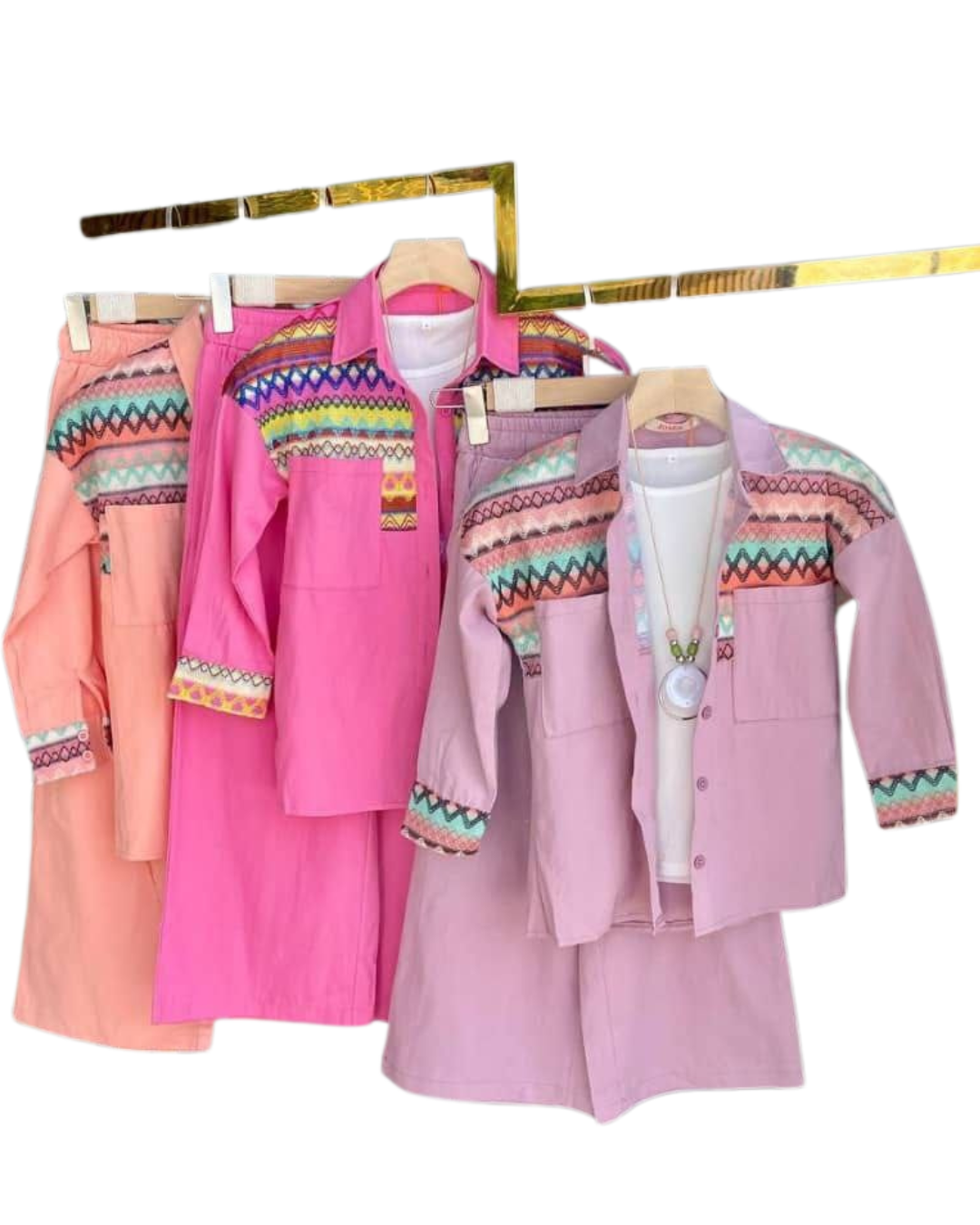 Embroidered Two-Piece Set