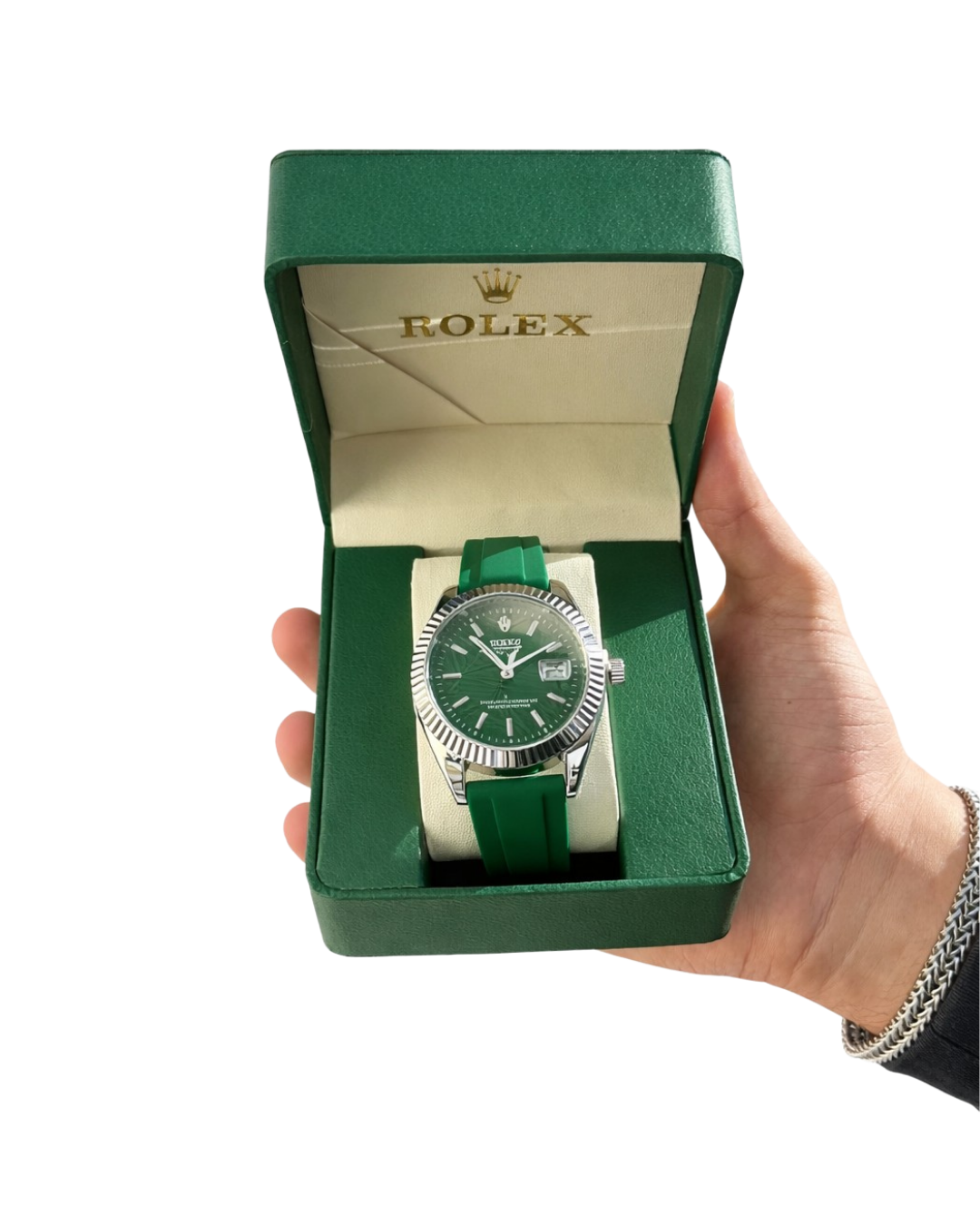 Rolex Green Luxury Watch