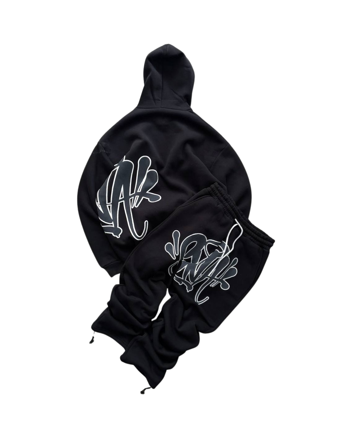 Syna Oversized Graffiti Tracksuit – Black Edition