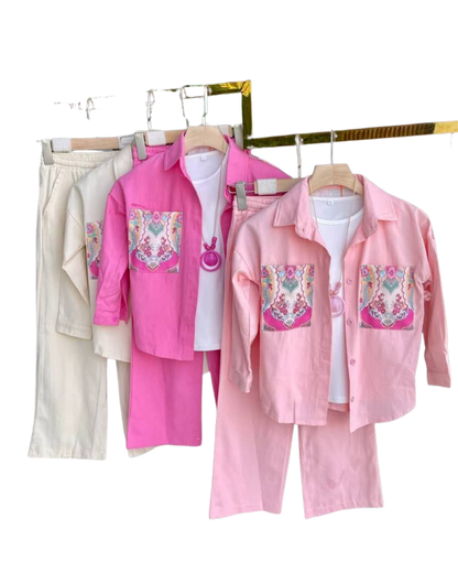 Pattern-Pocket Co-Ord Set