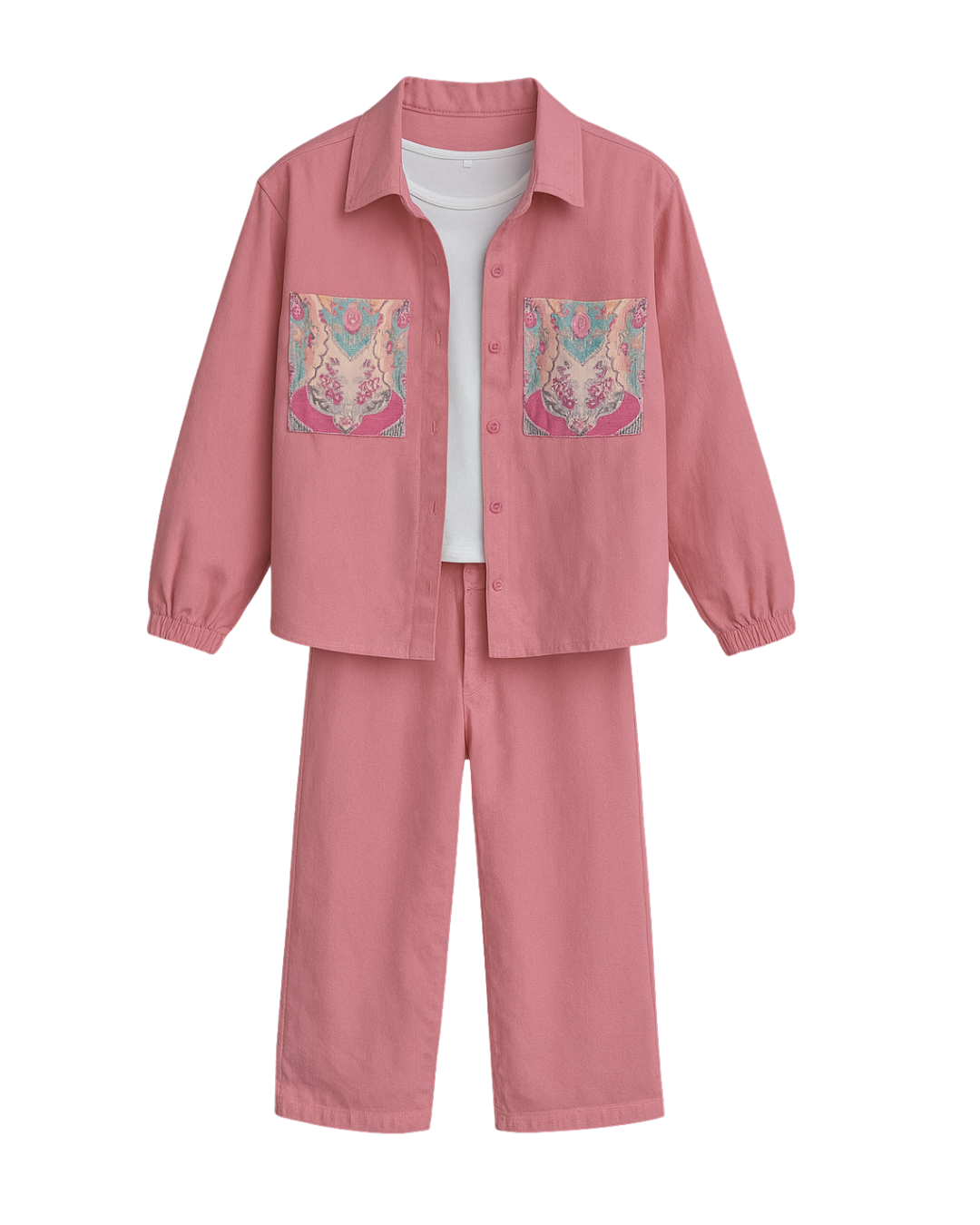 Pattern-Pocket Co-Ord Set