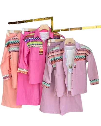 Embroidered Two-Piece Set