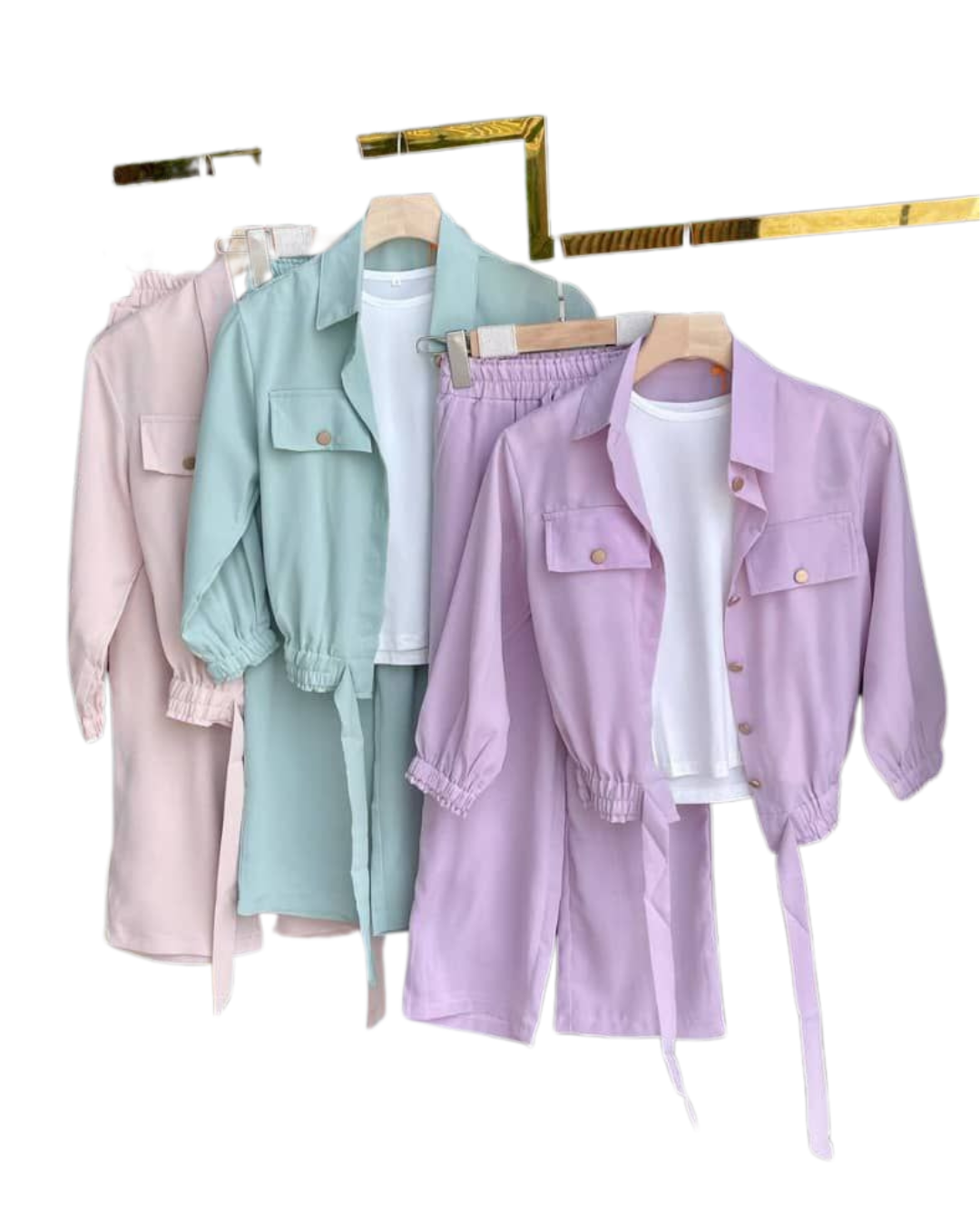 Pastel Tie-Waist Co-Ord Set