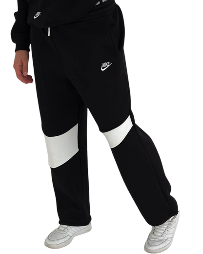Nike Fleece Tracksuit – Black & White Edition