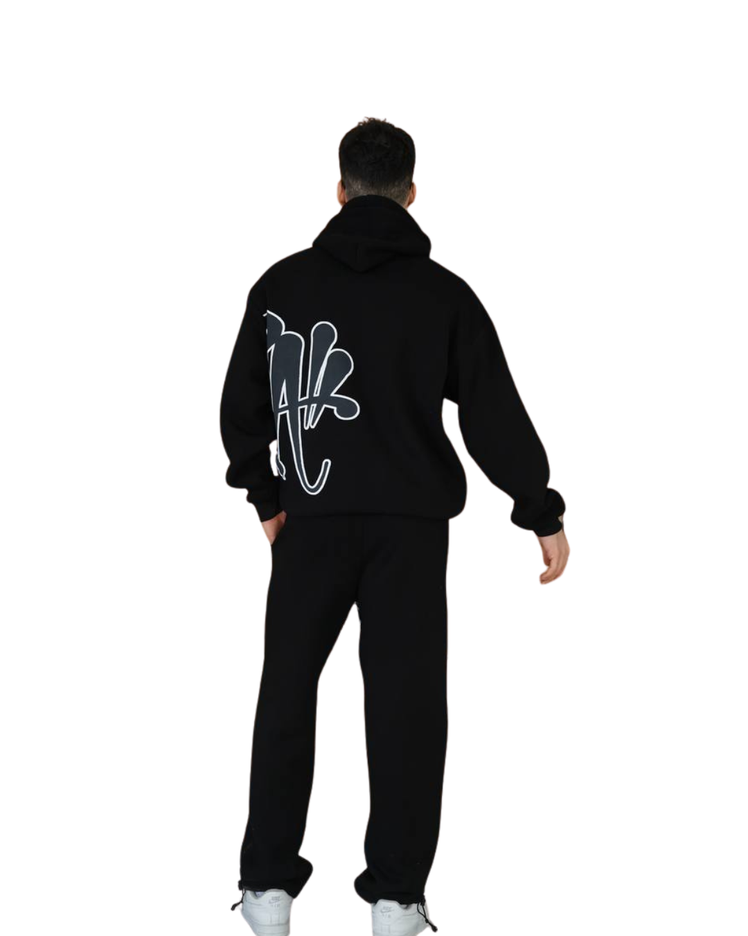 Syna Oversized Graffiti Tracksuit – Black Edition