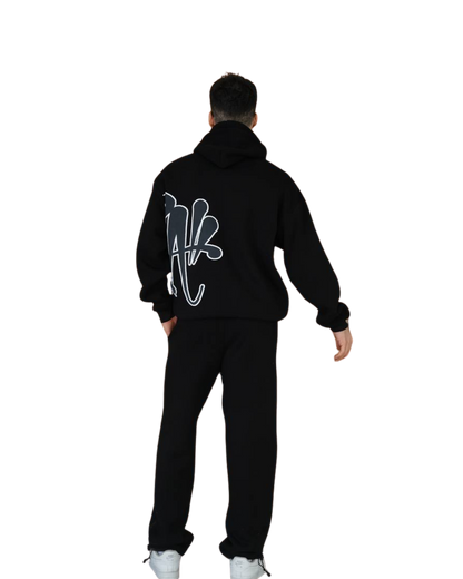 Syna Oversized Graffiti Tracksuit – Black Edition