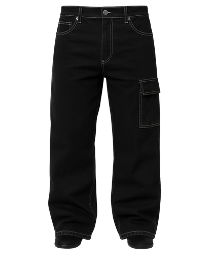 Baggy cargo noire