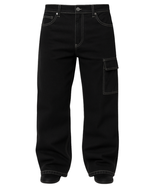 Baggy cargo noire