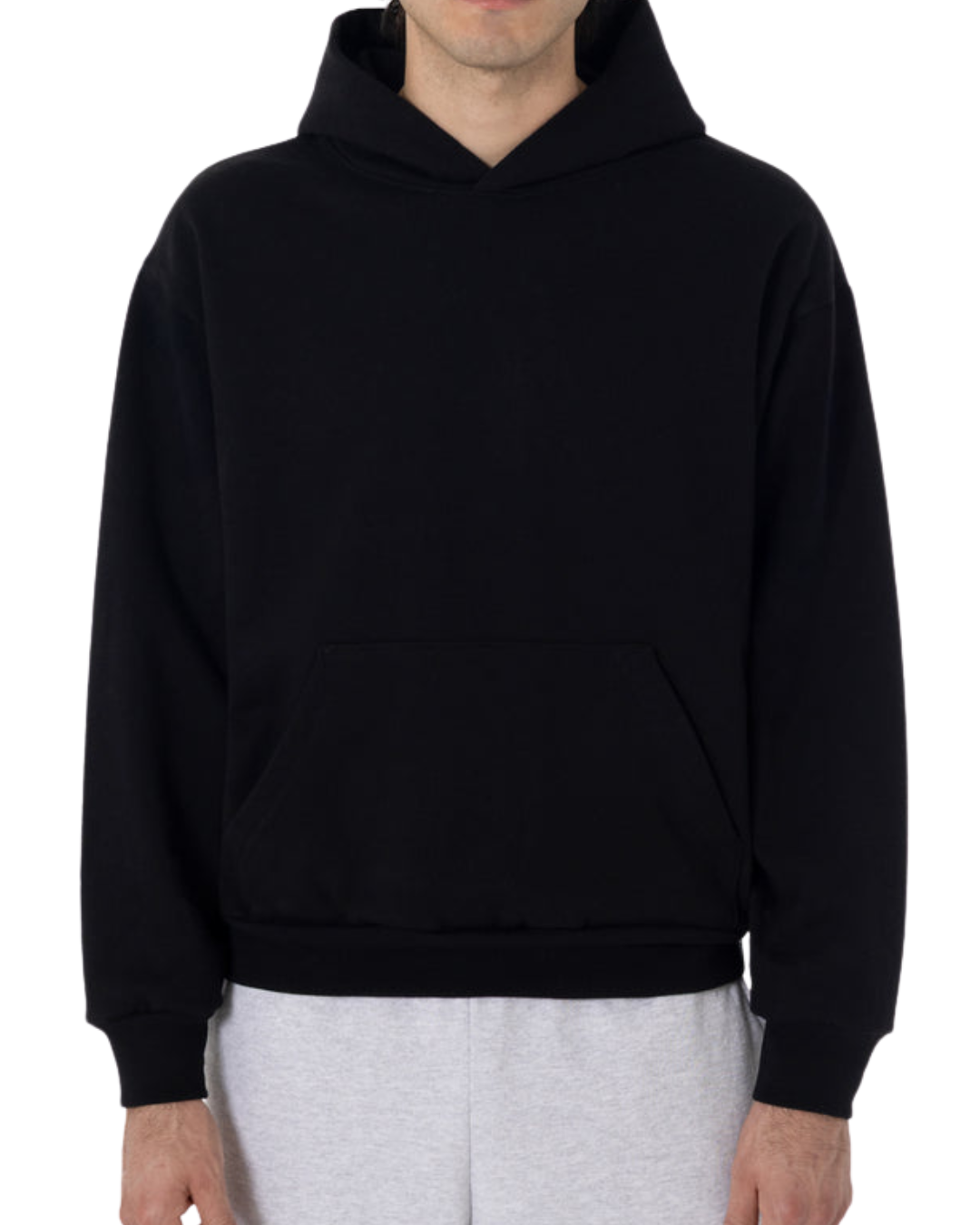 Fleece black hoodie