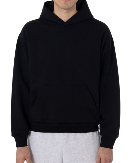 Fleece black hoodie