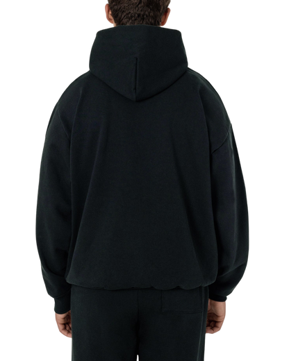 Fleece black hoodie
