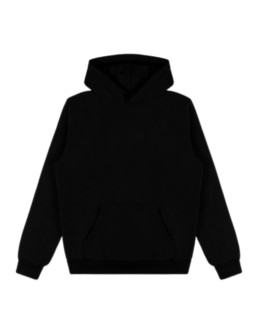 Fleece black hoodie