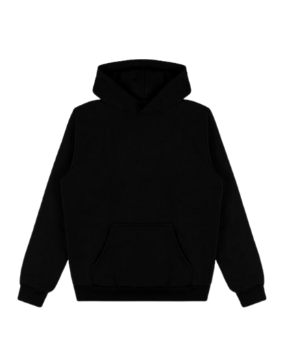 Fleece black hoodie