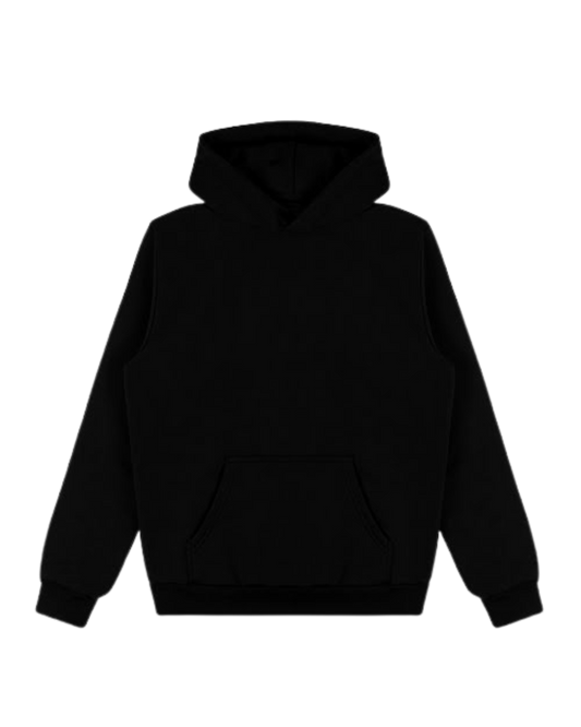 Fleece black hoodie